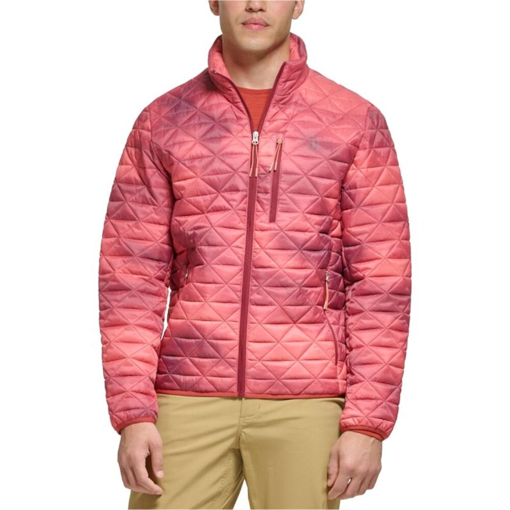 BASS OUTDOOR Mens Colla Red Neck Puffer Jacket, NWT